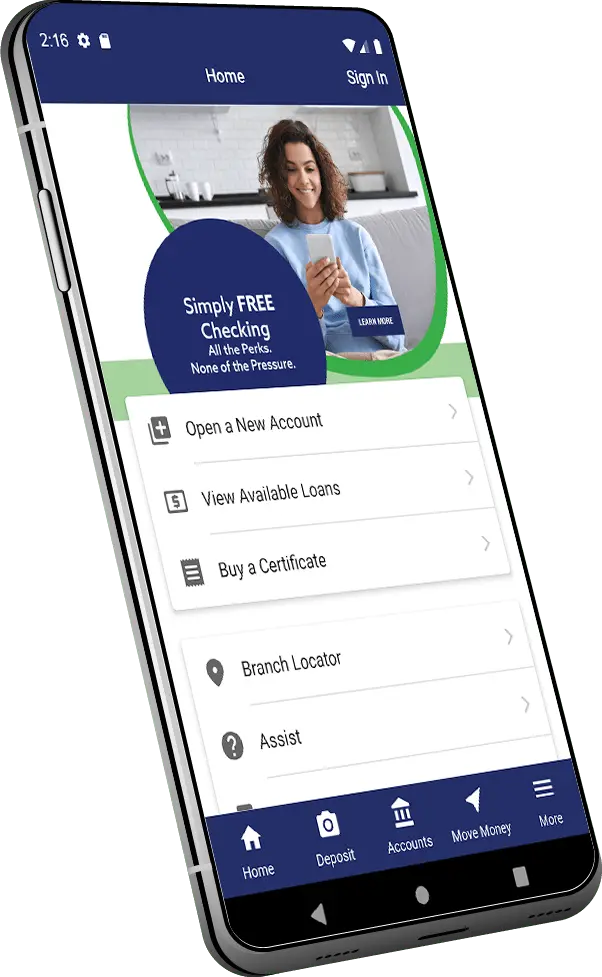 Animated image of a mobile device